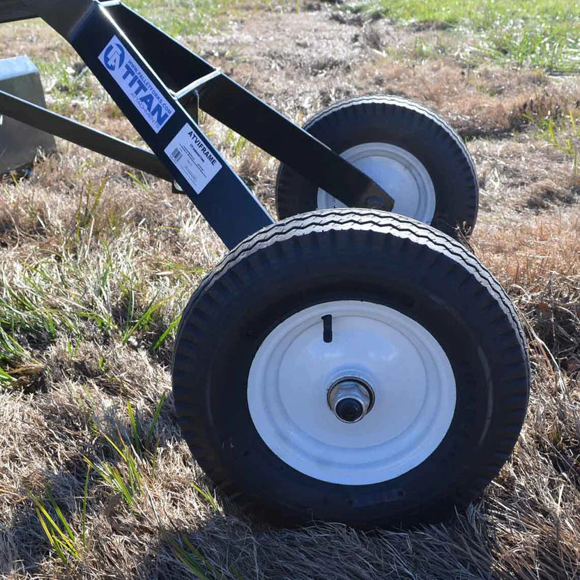 Titan Attachments Disc Harrow | 4' Working Width | 16" Notched Discs | 2" Ball Hitch | Min. 18 HP / 350cc ATV Required | For ATV Tow-Behind