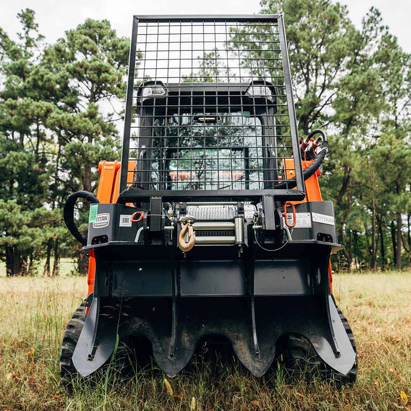 Titan Attachments Logging Winch | 7.5 Ton Pull Capacity | 93' Cable | 51" Width | Oil Flow 10–25 GPM | For Skid Steer