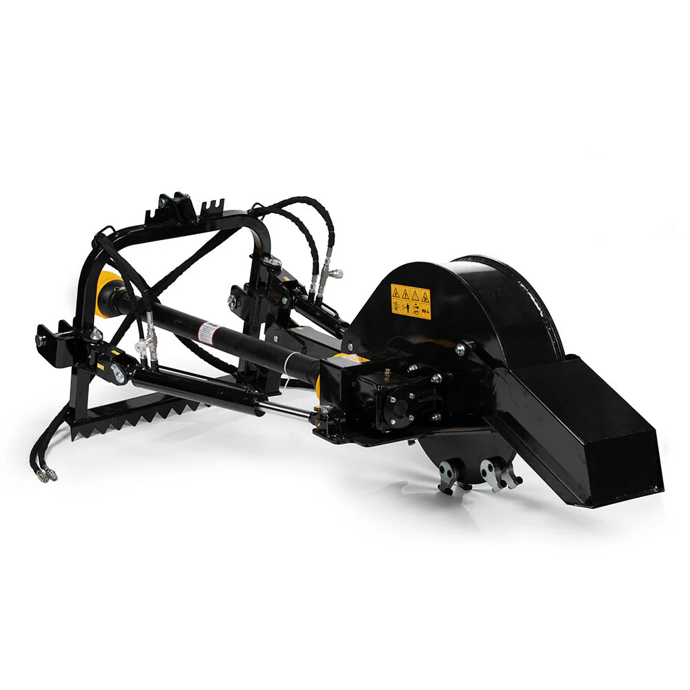Titan Attachments Pro Series PTO Stump Grinder | 24″ Cutting Wheel | 12″ Depth | 42″ Width | Horsepower 20–60 HP | For Tractors