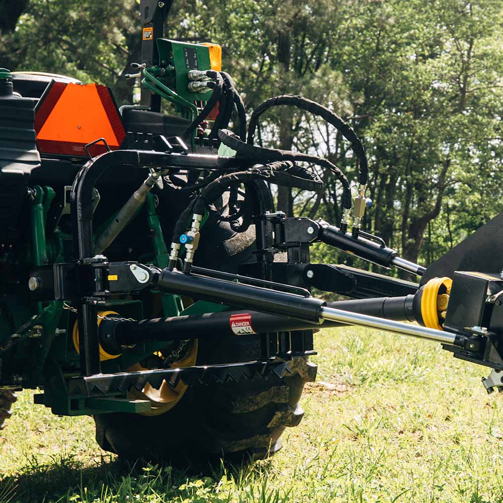 Titan Attachments Pro Series PTO Stump Grinder | 24″ Cutting Wheel | 12″ Depth | 42″ Width | Horsepower 20–60 HP | For Tractors