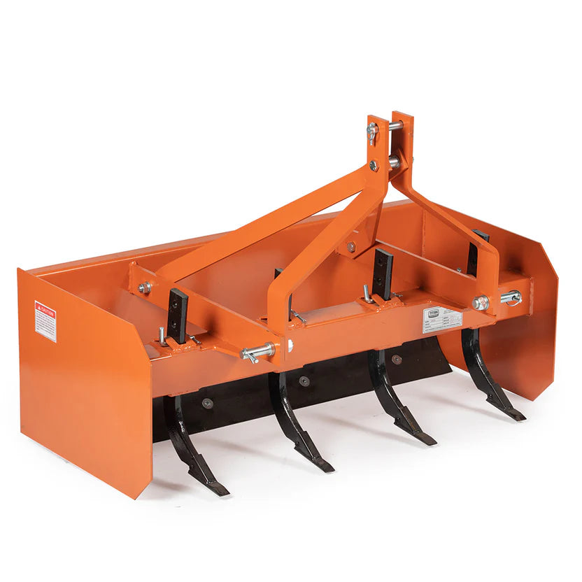 Titan Attachments Box Blade Scraper | Heavy-Duty Steel | 4'–7' Width Options | 296–443 lbs | Horsepower 18–45 HP | For Tractors