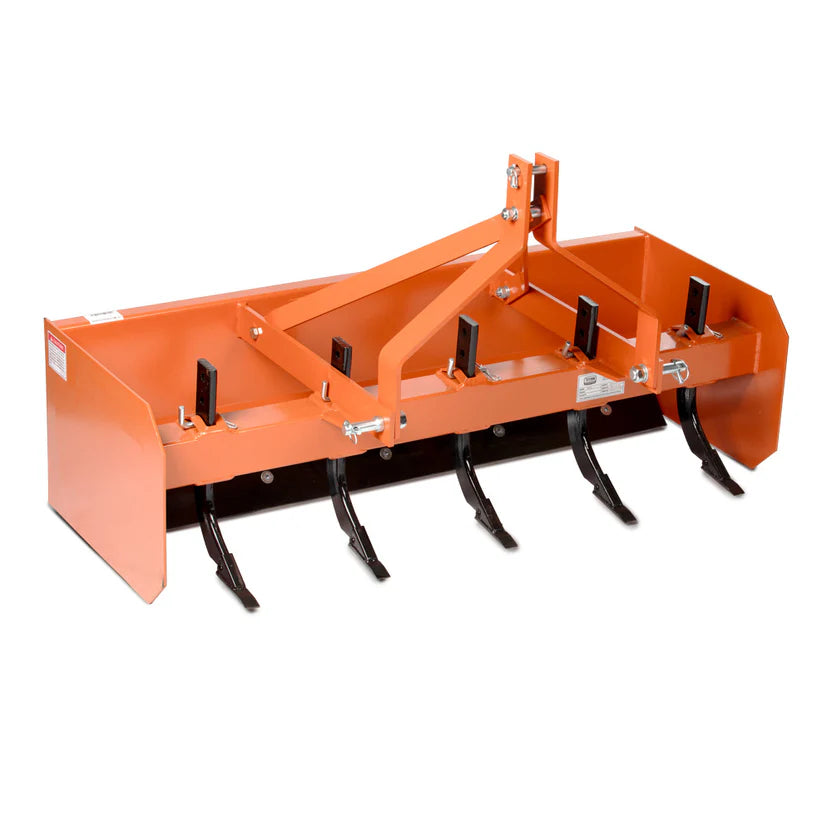 Titan Attachments Box Blade Scraper | Heavy-Duty Steel | 4'–7' Width Options | 296–443 lbs | Horsepower 18–45 HP | For Tractors