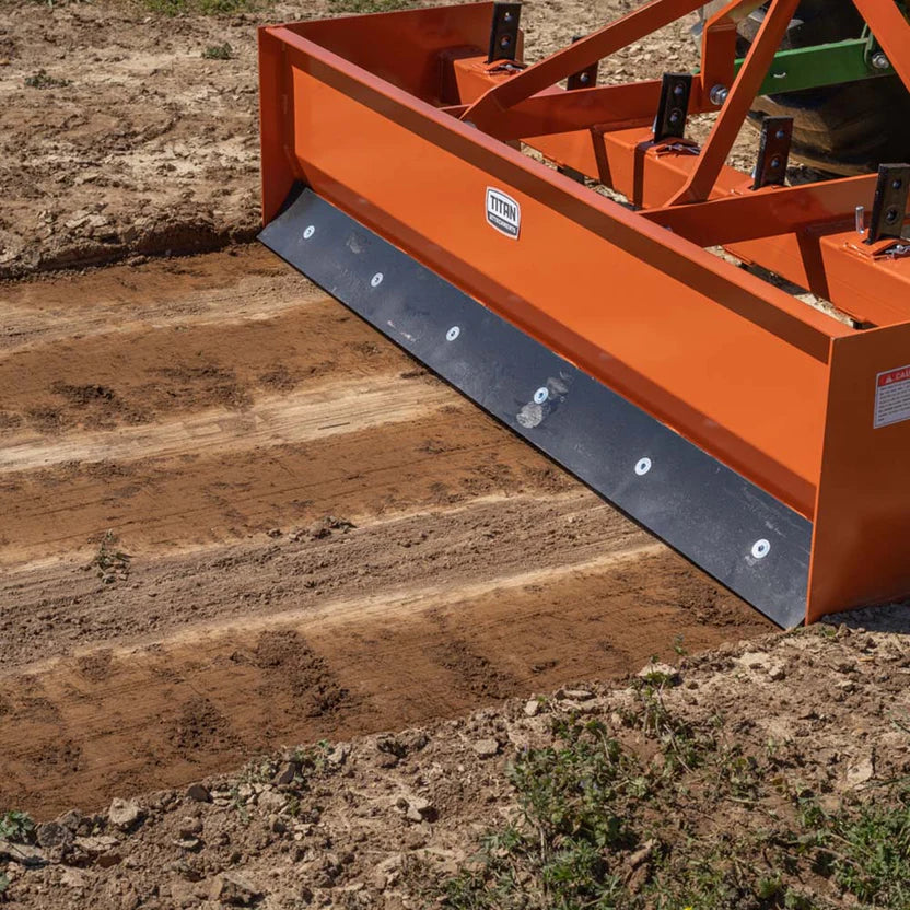 Titan Attachments Box Blade Scraper | Heavy-Duty Steel | 4'–7' Width Options | 296–443 lbs | Horsepower 18–45 HP | For Tractors