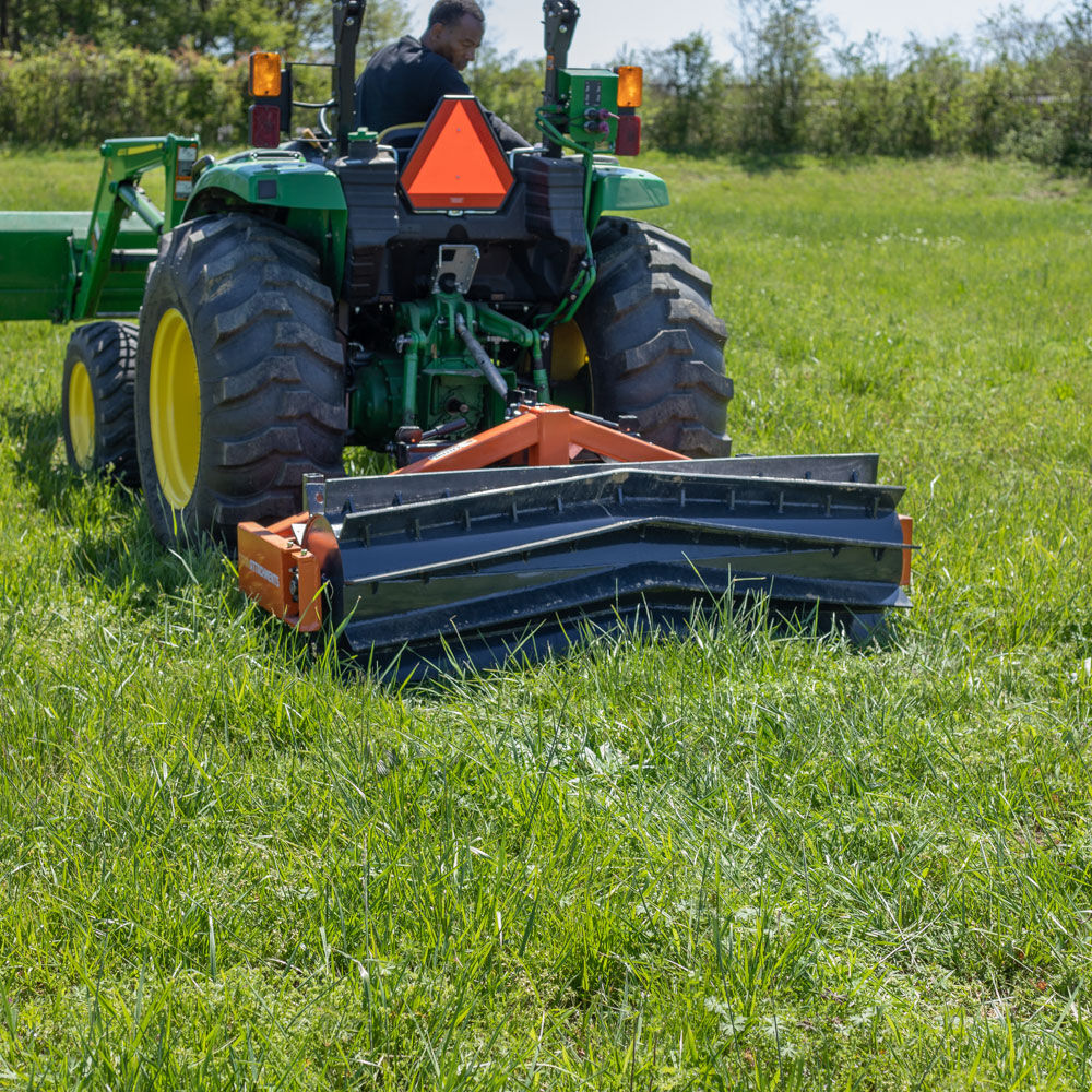 Titan Attachments 3-Point Crimper Roller | Overall Width 6' & 8' Ft | Horsepower 50 HP | For Tractors
