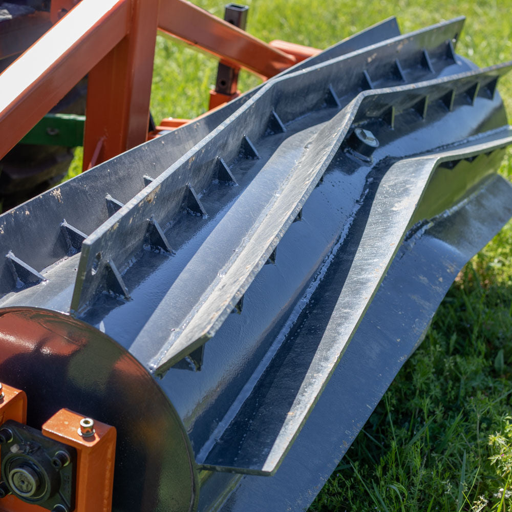 Titan Attachments 3-Point Crimper Roller | Overall Width 6' & 8' Ft | Horsepower 50 HP | For Tractors