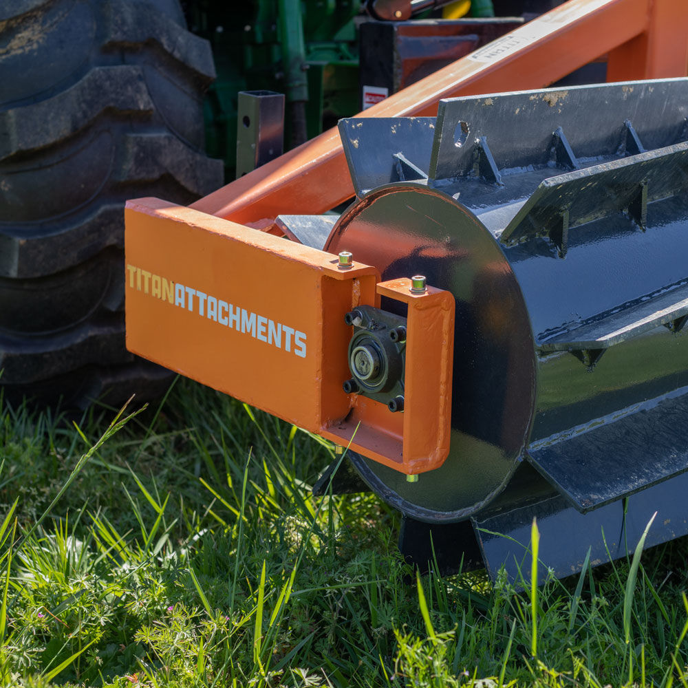 Titan Attachments 3-Point Crimper Roller | Overall Width 6' & 8' Ft | Horsepower 50 HP | For Tractors