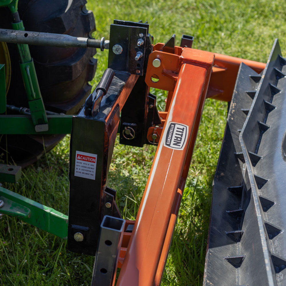 Titan Attachments 3-Point Crimper Roller | Overall Width 6' & 8' Ft | Horsepower 50 HP | For Tractors