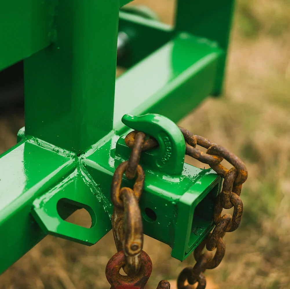 Titan Attachments Drawbar Hitch | Width 25.75" | 560 lb Suitcase Weight Rack | 2 5/16" Gooseneck Ball | Horsepower Up To 45 HP | For Tractor