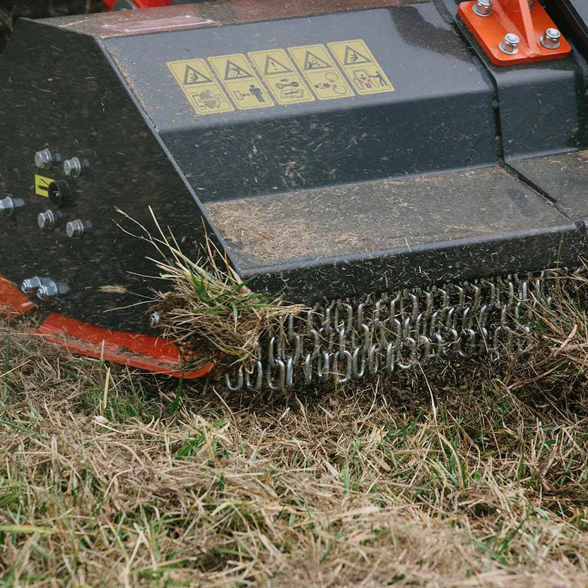 Titan Attachments Flail Mower | Hydraulic Hammer Blade Mulcher | Cutting Width 60" & 68" | Oil Flow13–21 GPM | For Skid Steers