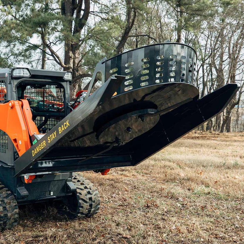 Titan Attachments Economy Series Brush Cutter | 66" Cutting Width | Gear Motor | 3" Dia. Capacity | 14–20 GPM Flow | For Skid Steer