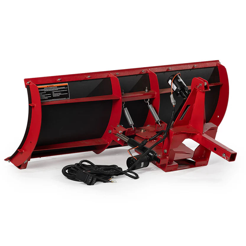 Titan Attachments Snow Plow | 60" Blade Width | Dual Electronic Actuators | 12V Powered | 117 lb | 15–25 HP | For ATV/UTV