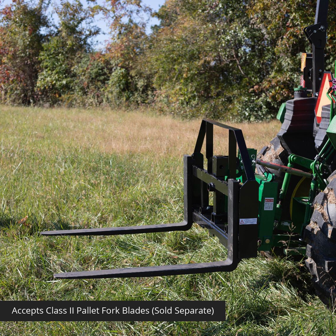Northstar Attachments Pallet Forks 3-Point Hitch | Model 1200 | Capacity 1500 lbs | 20–45 HP | For Tractors