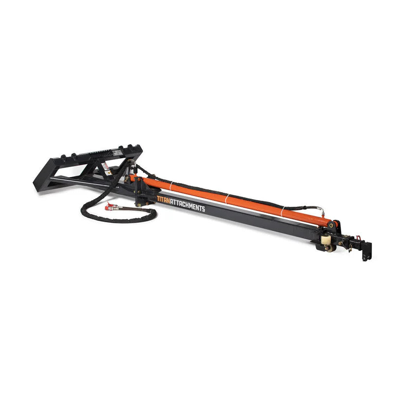 Titan Attachments Telescoping Truss Boom | 26 FT Reach | 3" Bore Cylinder | 330–850 lb Lift | 11–16 GPM Flow | For Skid Steers