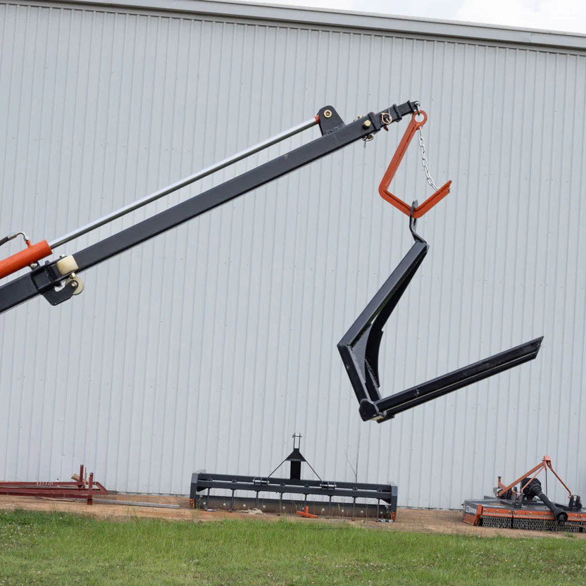 Titan Attachments Telescoping Truss Boom | 26 FT Reach | 3" Bore Cylinder | 330–850 lb Lift | 11–16 GPM Flow | For Skid Steers