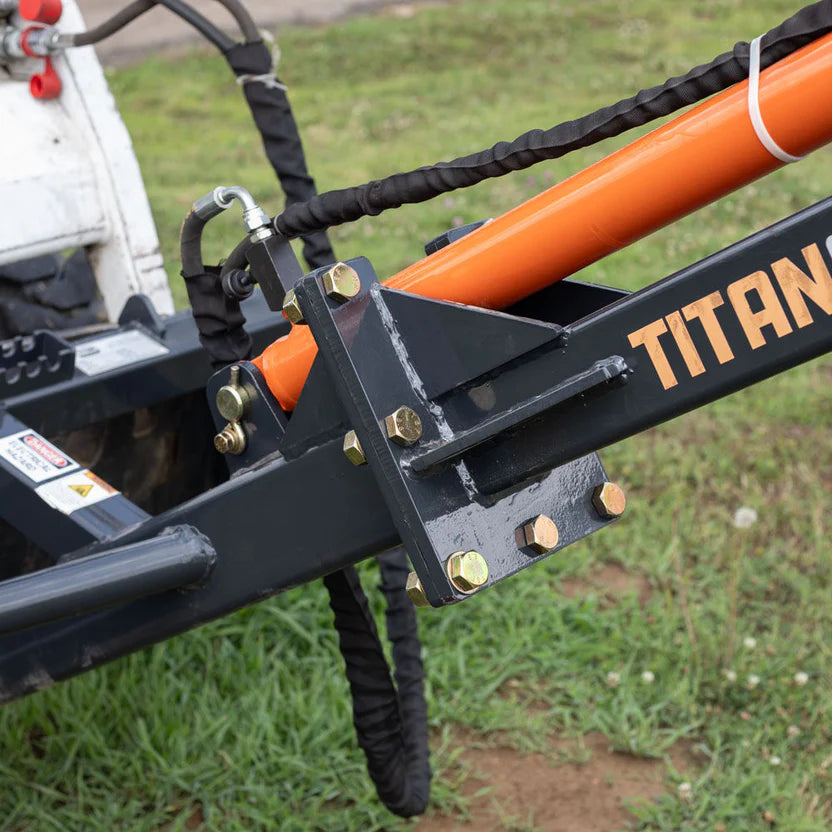 Titan Attachments Telescoping Truss Boom | 26 FT Reach | 3" Bore Cylinder | 330–850 lb Lift | 11–16 GPM Flow | For Skid Steers