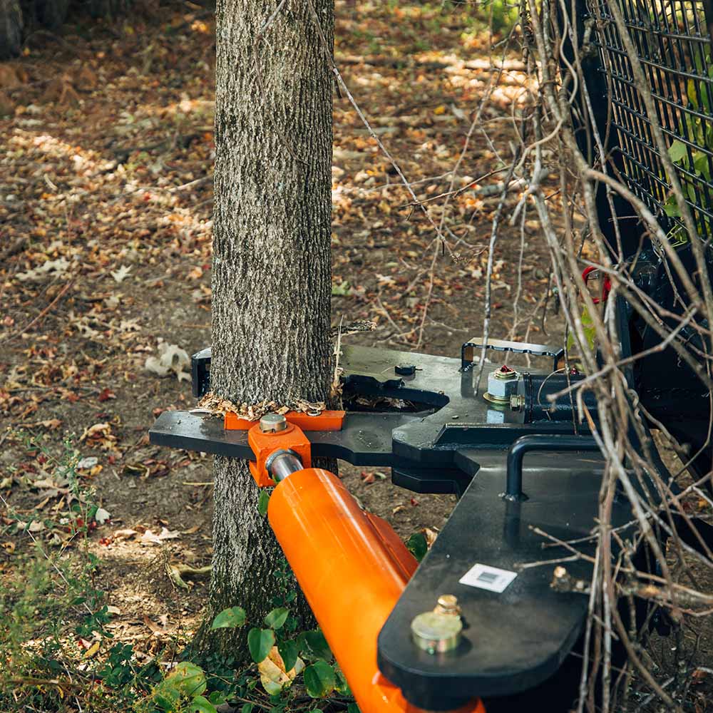 Titan Attachments Rotating Tree Shear | Max Cut Diameter 12" inches | Overall Width 55" inches | Oil Flow Range 12–32 GPM | For Skid Steers