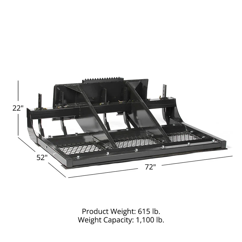 Titan Attachments Land Planer | Heavy-Duty Landscape Leveler | 72"–84" Width | 4" Rip Depth | Oil Flow Range 13–25 GPM | For Skid Steers