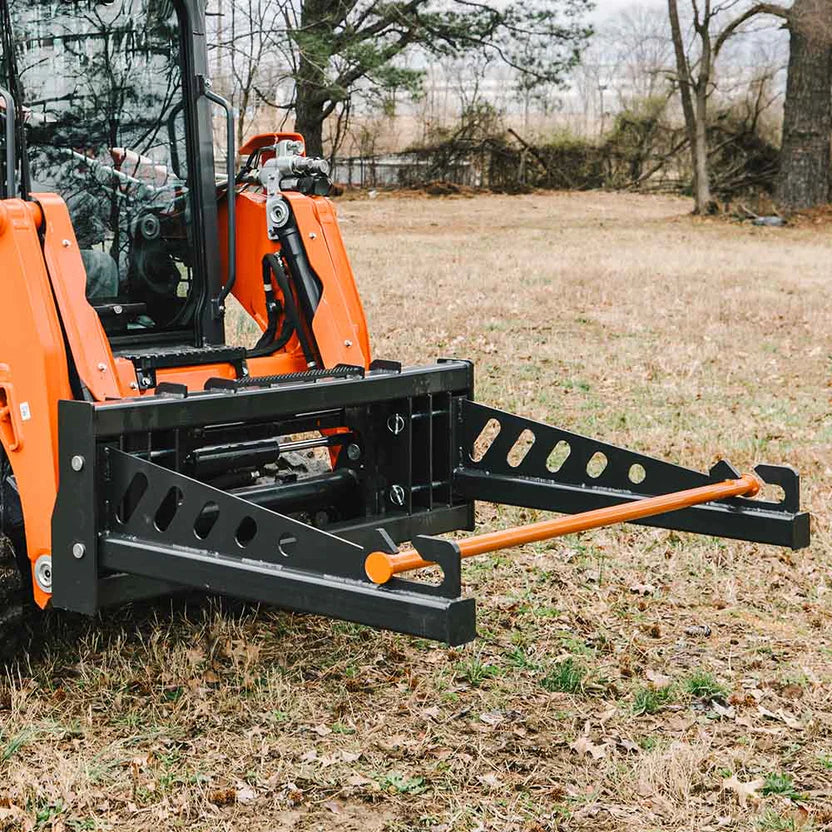 Titan Attachments Heavy-Duty Sod Roller | 36"–52" Adjustable Width | Up to 60" Roll Diameter | 1.5" Bar | Oil Flow Range 12–25 GPM | For Skid Steers