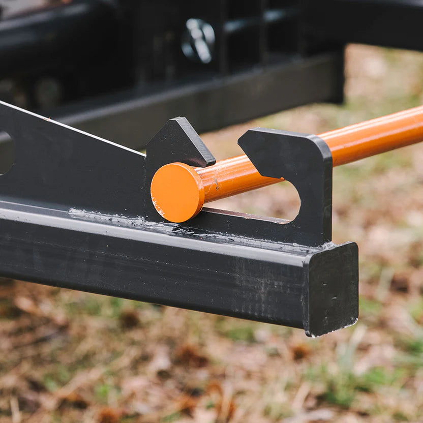 Titan Attachments Heavy-Duty Sod Roller | 36"–52" Adjustable Width | Up to 60" Roll Diameter | 1.5" Bar | Oil Flow Range 12–25 GPM | For Skid Steers