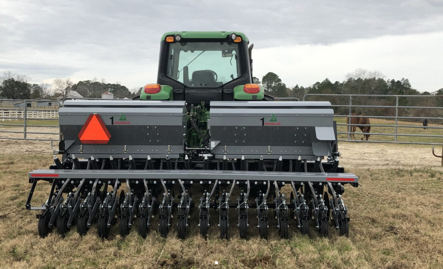 1st Products No Till Drill 5ft to 12ft, 3-Pt & Pull Type | Working Width 54"-144" | Horsepower 30-90+ HP | For Tractors