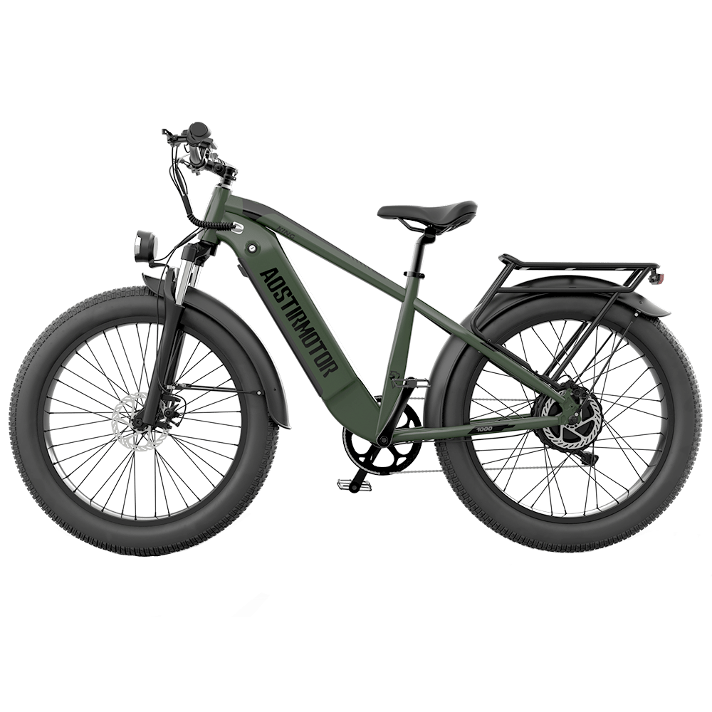 Aostirmotor 52V All-Terrain Electric Bike King | 1000W Brushless Motor | 52V 15Ah Lithium-Ion (Removable) Battery | Capacity 300lbs