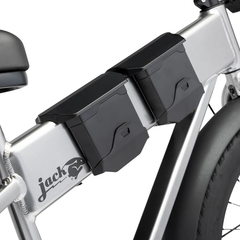 JackRabbit | Micro Electric Bike | Model MG Doble | Lightweight 2-Up Electric Micro Hauler | 20” & 24” Street Tires | 749W Cargo Motor | 48+ Mile Range | For Urban, Travel & Everyday Missions