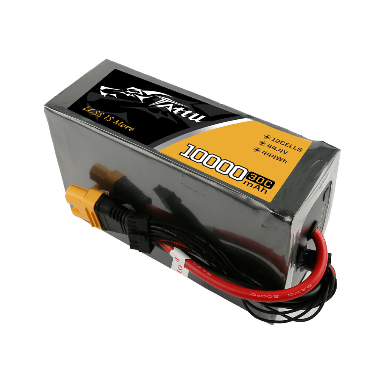 Lucid Tattu 12S1P(44.4V ) Lipo Battery Pack With AS150U Plug | 10000mAh Capacity | 30C Discharge Rate| For UAV Drone