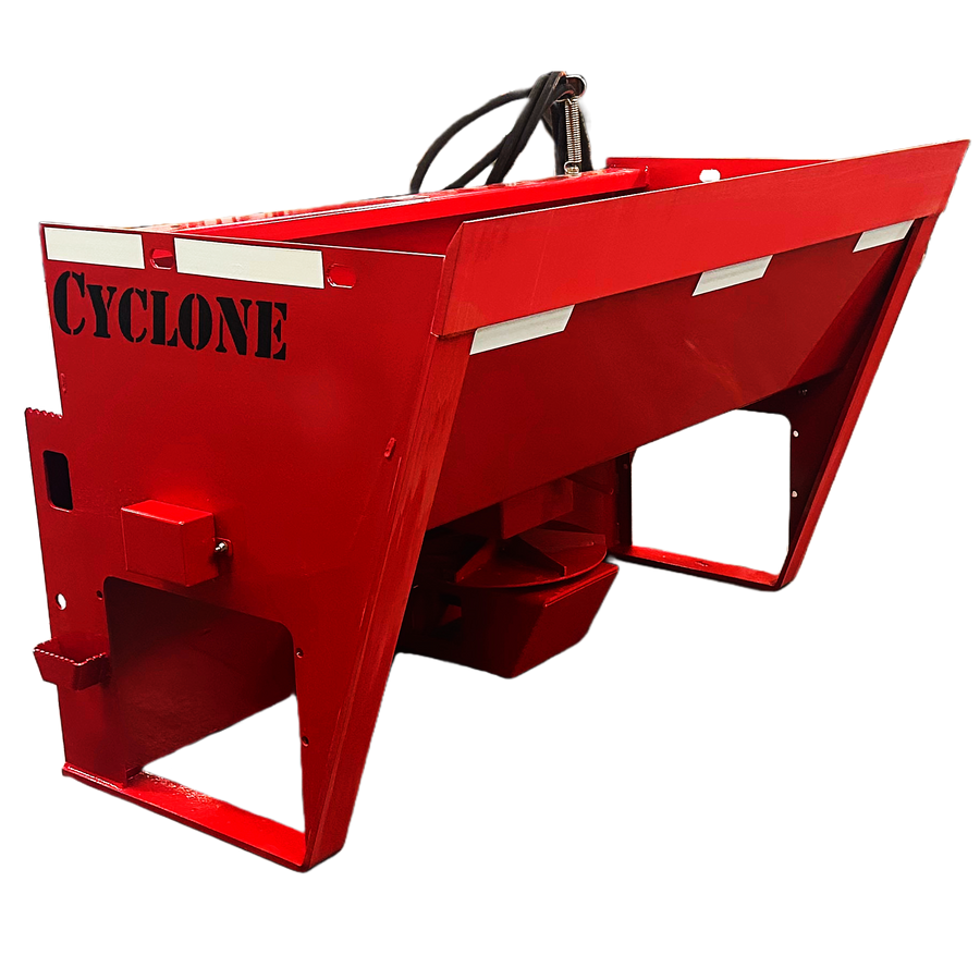 STOUT | Cyclone 60" Spreader | Spreading Range 5'-20' feet | 18.3 Cubic Foot Capacity | 15-24 GPM Hydraulic Flow | For Skid Steers