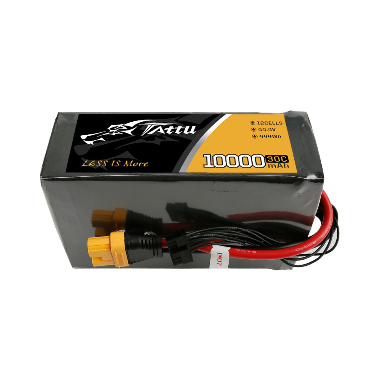 Lucid Tattu 12S1P(44.4V ) Lipo Battery Pack With AS150U Plug | 10000mAh Capacity | 30C Discharge Rate| For UAV Drone