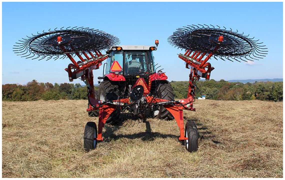 Pequea HRMCR8, HRMCR10, HRMCR12 Hay Rake V Rake | 17'-23' Working Width | For Tractor