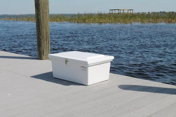 RIO MARINE CUSTOMS | Sea Line Dock Box | Model SLDB10 | 25" W x 12" H x 17" D | Standard Duty | Compact Utility Storage | Universal Dock