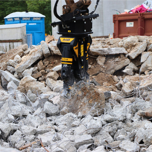 MB Crusher | Demolition Pulverizer | Model MB-PT650 | Overall Width 56" | Machine Size 6.5–13 Tons | For Excavators