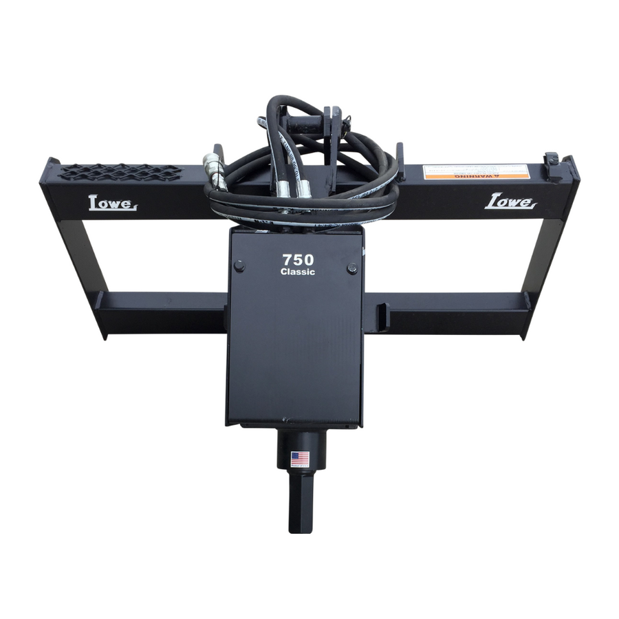 LOWE | BP-Series Auger Drive | Planetary Gearbox | Max Auger Size 15-48" | 2" Hex Drive | Hydraulic Flow 5-42 GPM | 2000 To 4200 PSI | For Skid Steers