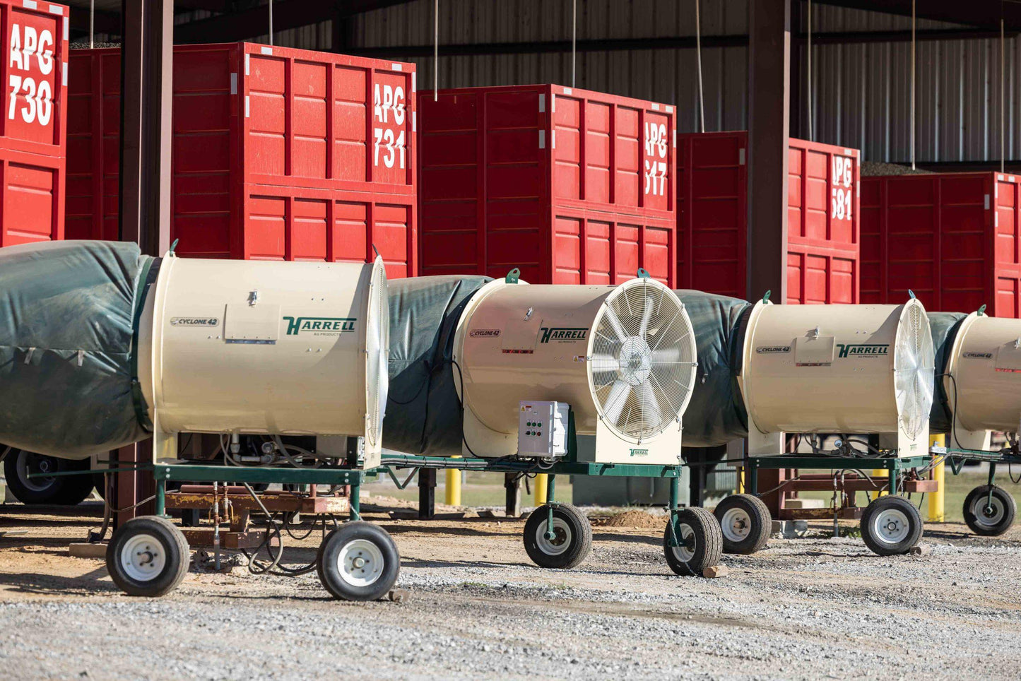 Harrell | Cyclone 42 | 42” Fan | Industrial Grain Dryer | For Peanut & Crop Drying
