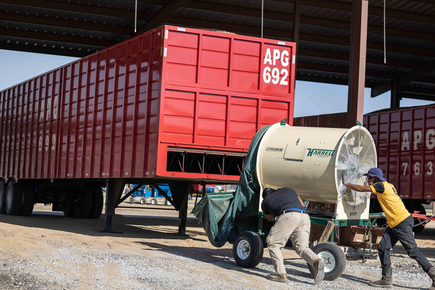 Harrell | Cyclone 42 | 42” Fan | Industrial Grain Dryer | For Peanut & Crop Drying