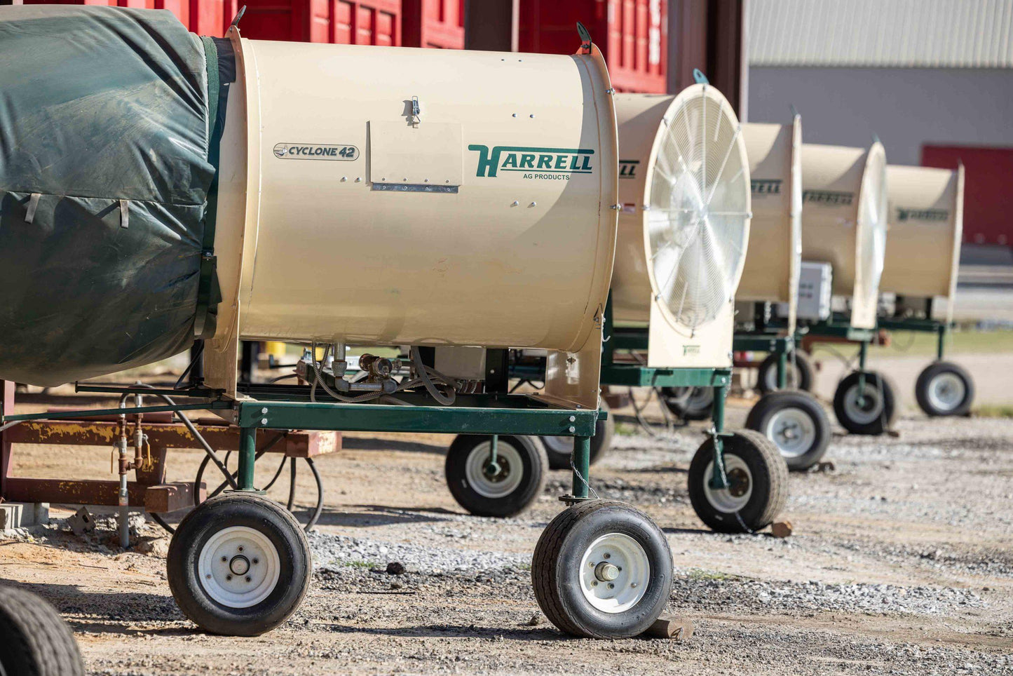 Harrell | Cyclone 42 | 42” Fan | Industrial Grain Dryer | For Peanut & Crop Drying