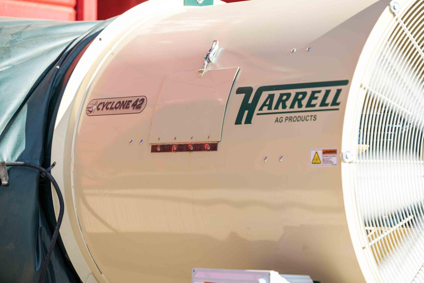 Harrell | Cyclone 42 | 42” Fan | Industrial Grain Dryer | For Peanut & Crop Drying