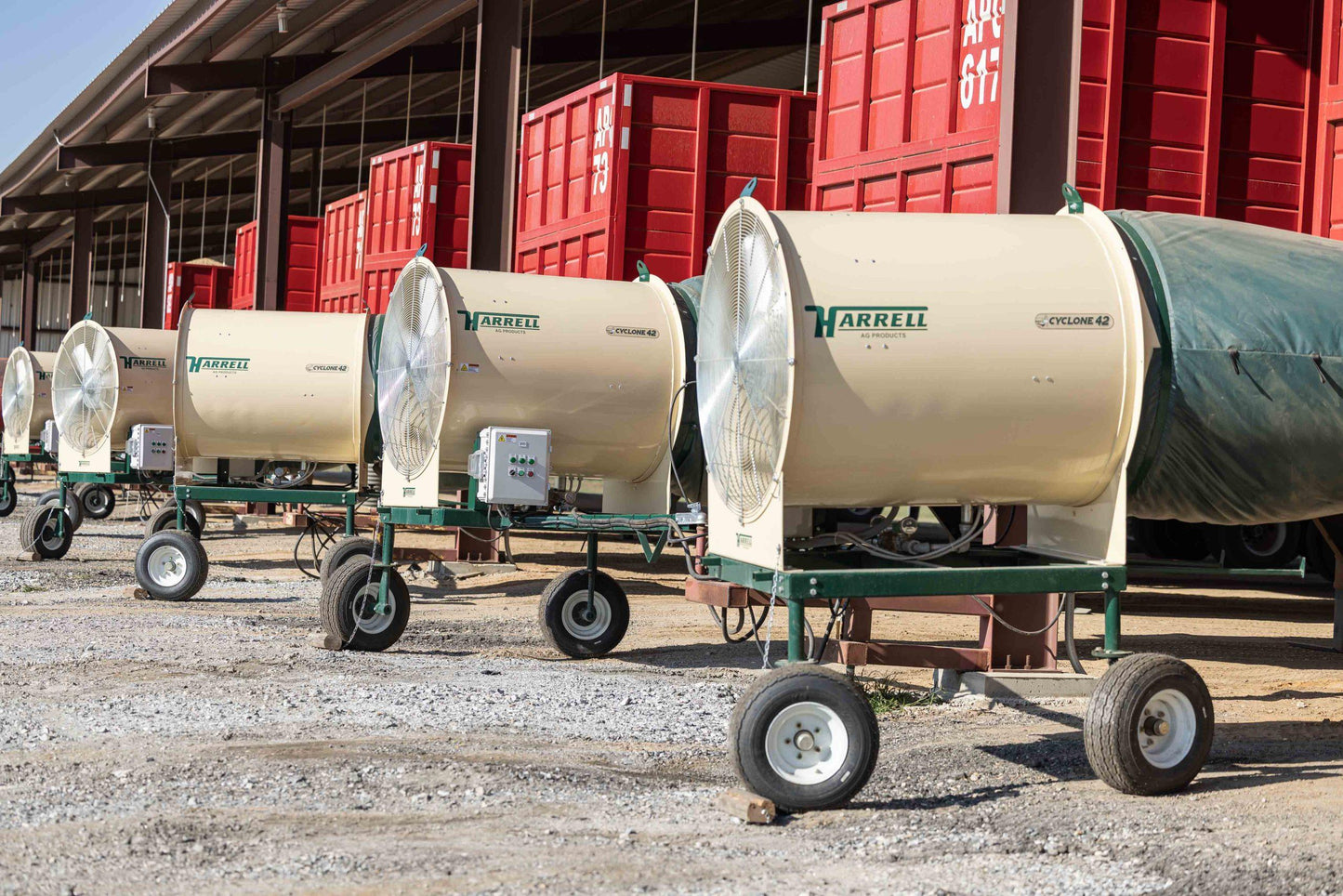 Harrell | Cyclone 42 | 42” Fan | Industrial Grain Dryer | For Peanut & Crop Drying