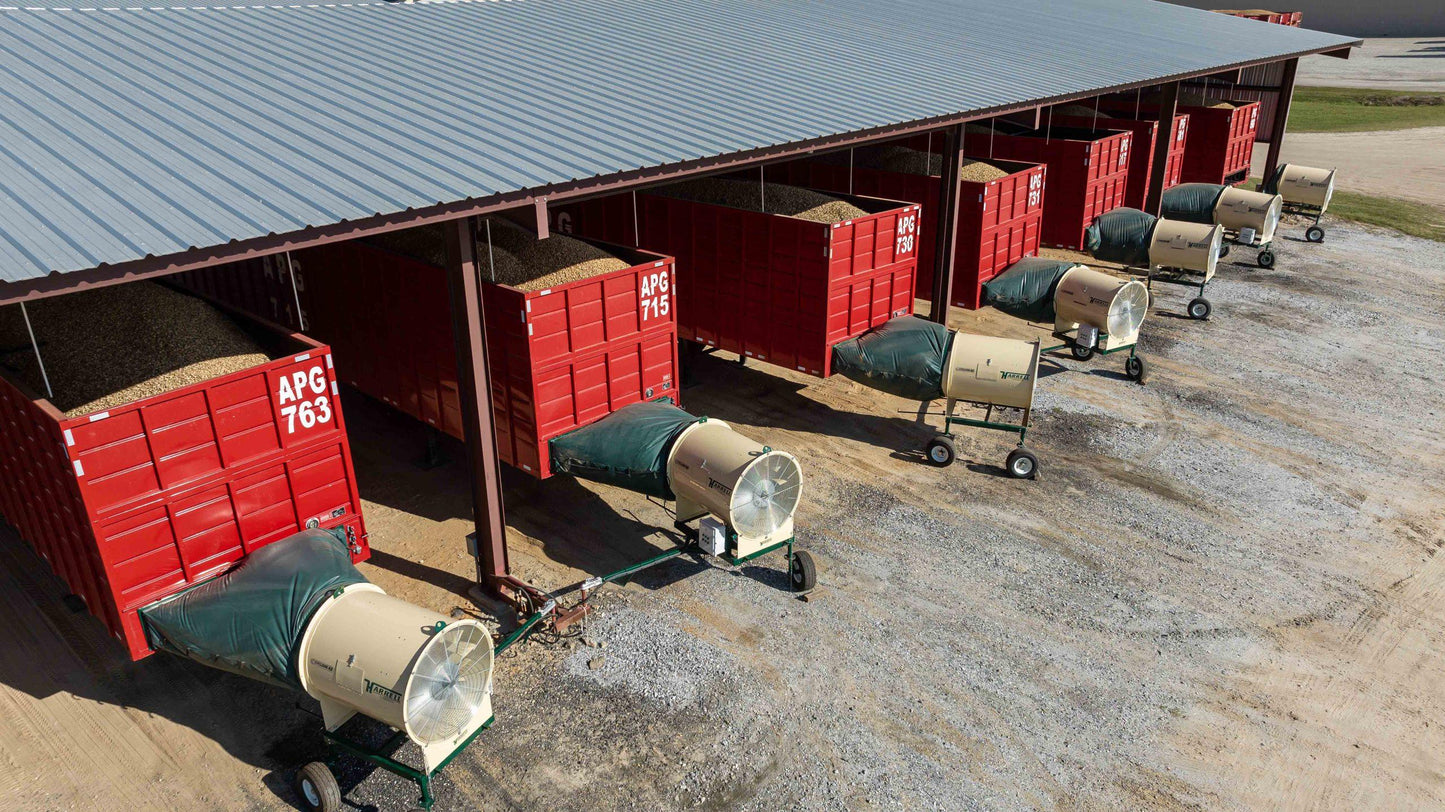 Harrell | Cyclone 42 | 42” Fan | Industrial Grain Dryer | For Peanut & Crop Drying