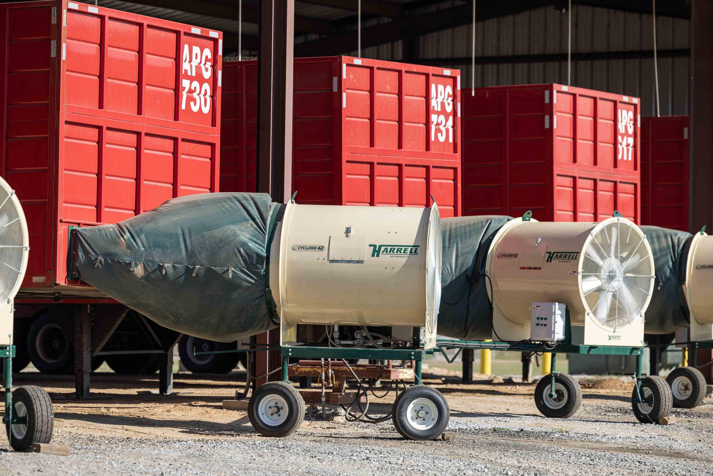 Harrell | Cyclone 42 | 42” Fan | Industrial Grain Dryer | For Peanut & Crop Drying