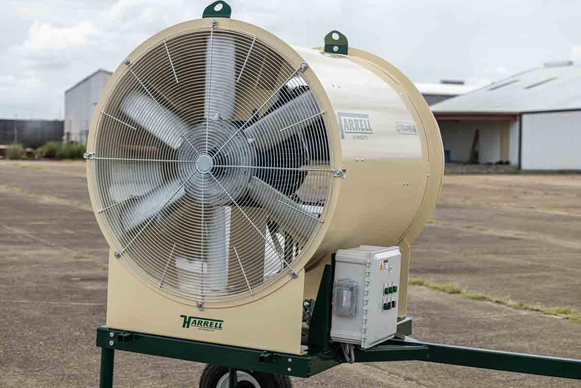 Harrell | Cyclone 42 | 42” Fan | Industrial Grain Dryer | For Peanut & Crop Drying