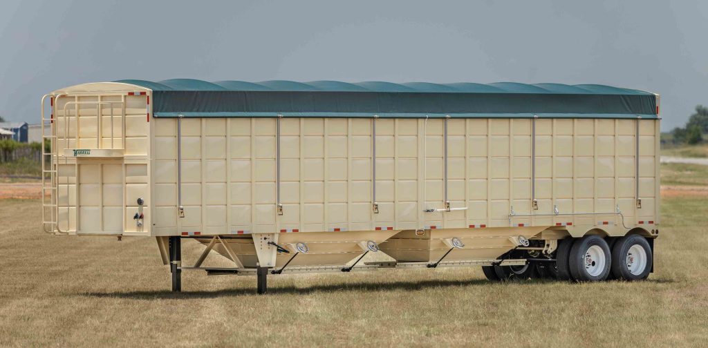Harrell Ag | Harvest Hopper | Length 45' Feet | Heavy-Duty Grain & Peanut Trailer | HorsePower 100+ HP | For 100+ HP Tractors & Semi Trucks