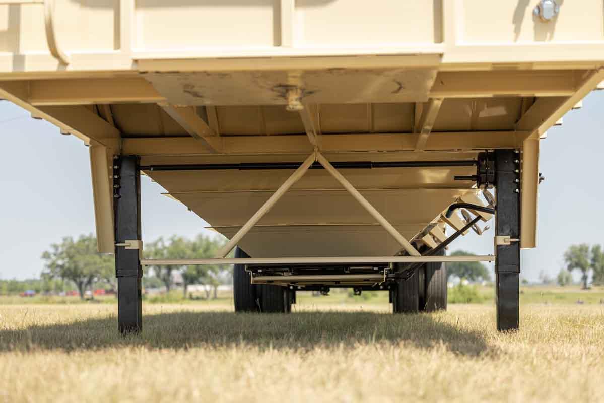 Harrell Ag | Harvest Hopper | Length 45' Feet | Heavy-Duty Grain & Peanut Trailer | HorsePower 100+ HP | For 100+ HP Tractors & Semi Trucks