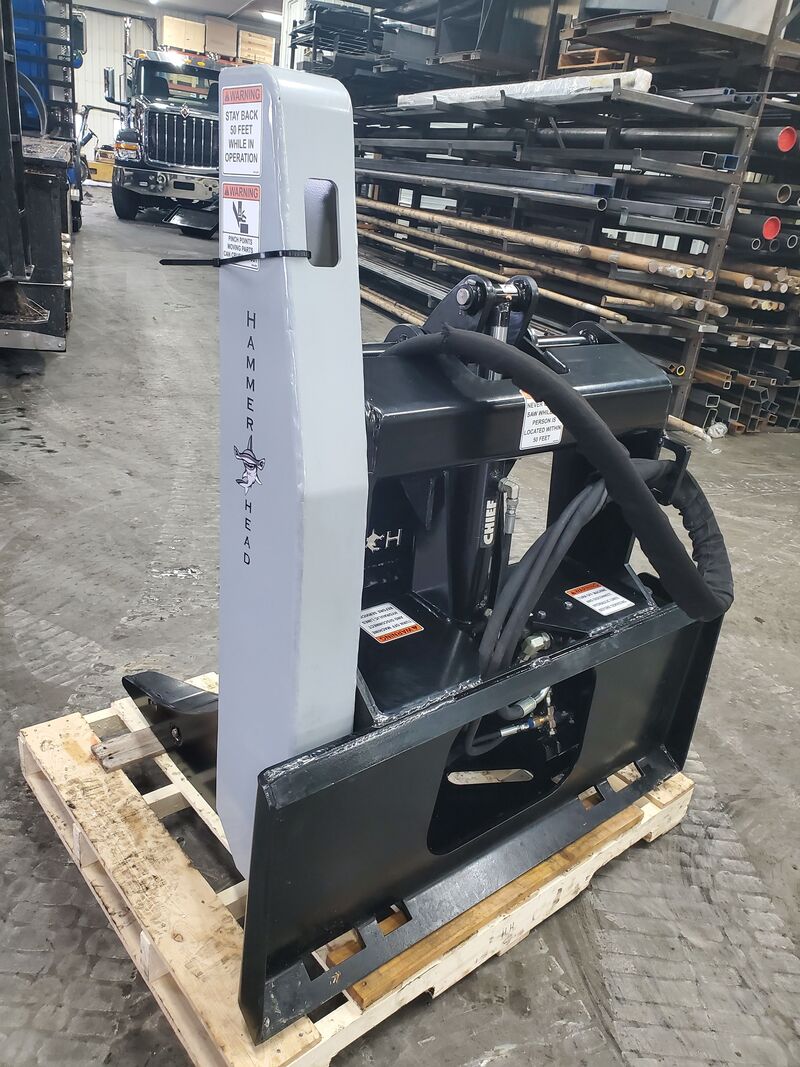 Hammer Head Rigid Grapple Saw | Model GS-44 | Grapple Opening 44" | Hydraulic Flow 15.5-21 GPM | For Skid Steers, Wheel Loaders & Tractors