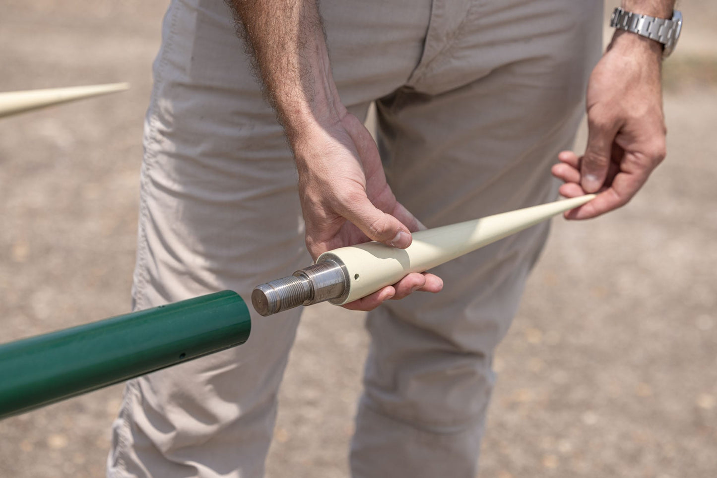 Harrell Ag | Cotton Spear | Interchangeable Tip System | Rotating Leg Stands | HorsePower 150-250 HP | For Tractors