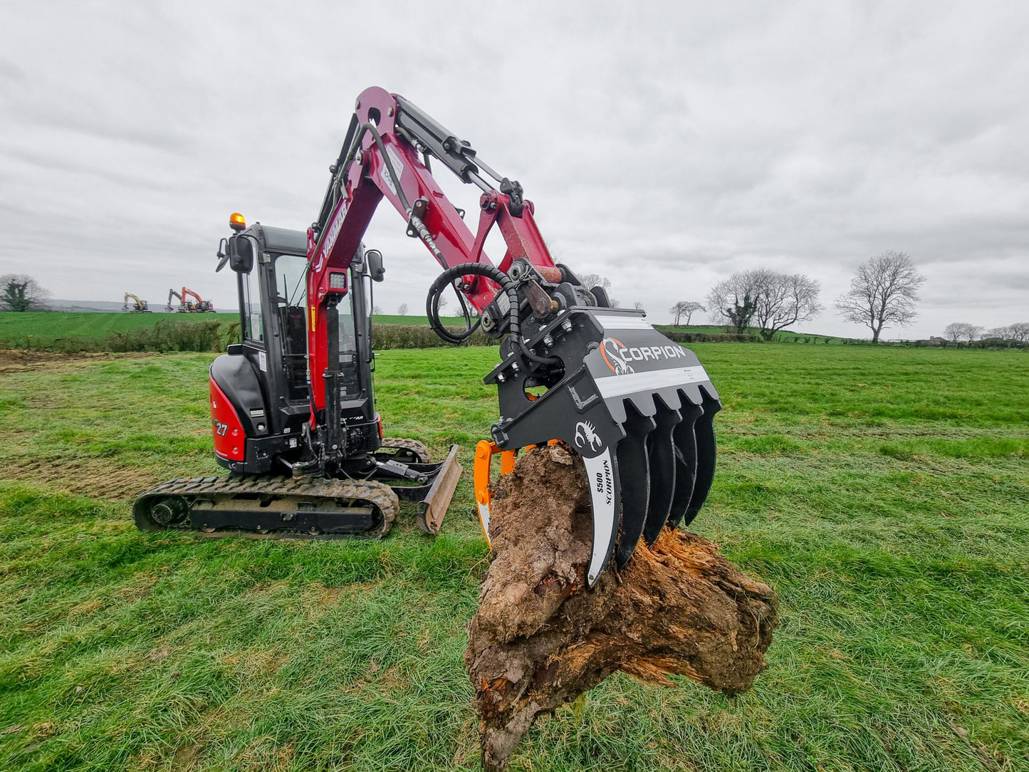 MDE Machinery | Scorpion Grapple | Model S500 To S1900 | Width 26.4" To 75" Inches | Machine Size 1.5 - 55 Tons | For Excavators