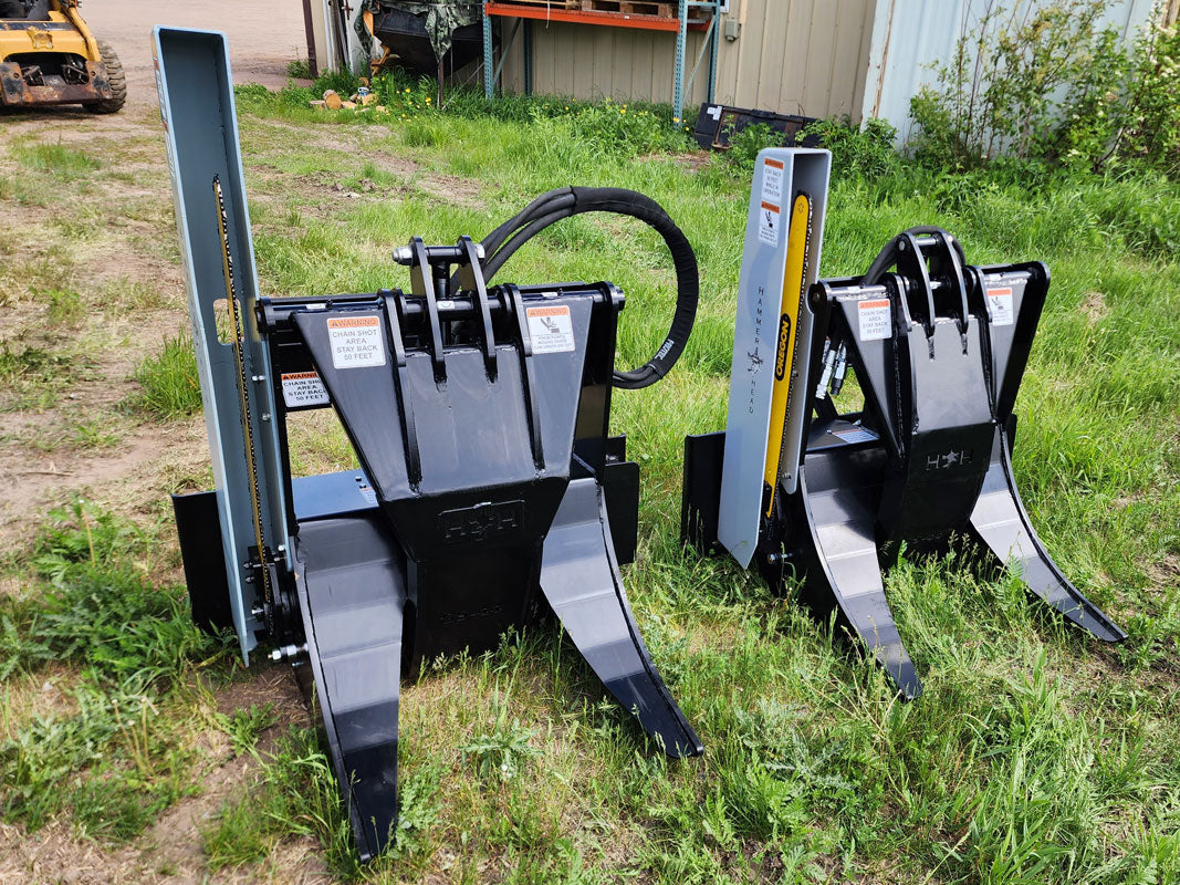 Hammer Head Rigid Grapple Saw | Model GS-44 | Grapple Opening 44" | Hydraulic Flow 15.5-21 GPM | For Skid Steers, Wheel Loaders & Tractors