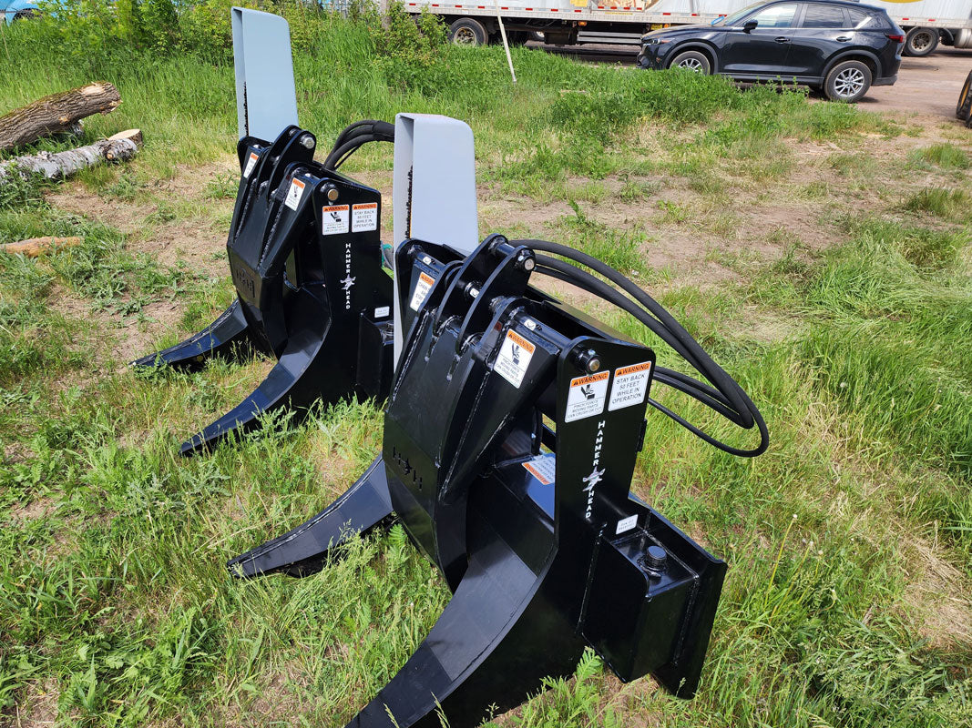 Hammer Head Rigid Grapple Saw | Model GS-44 | Grapple Opening 44" | Hydraulic Flow 15.5-21 GPM | For Skid Steers, Wheel Loaders & Tractors
