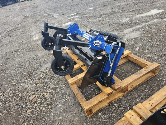 MTW | Direct Drive Power Rake | Hydraulic Series | Sizes 48" to 72" | Mini & Universal Mount | Fixed, Manual, & Hydraulic Angle | 6" Rotor Size | For Skid Steers & Mini Loaders