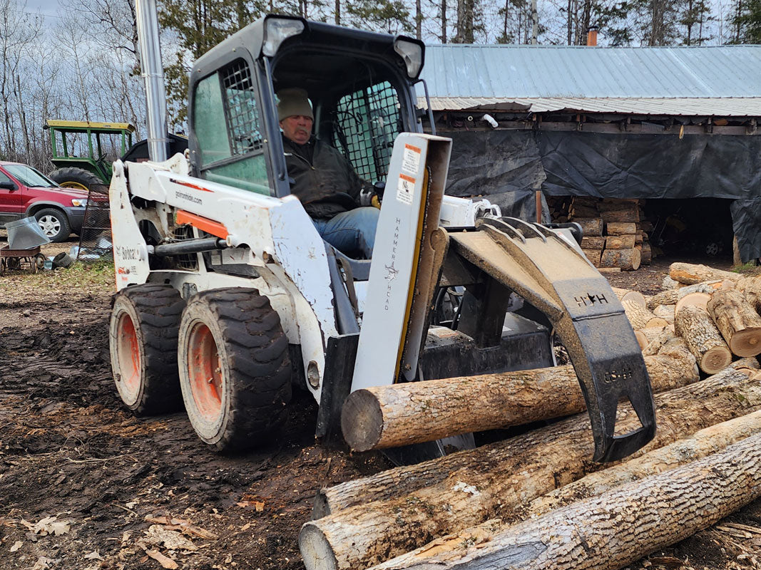 Hammer Head Rigid Grapple Saw | Model GS-44 | Grapple Opening 44" | Hydraulic Flow 15.5-21 GPM | For Skid Steers, Wheel Loaders & Tractors